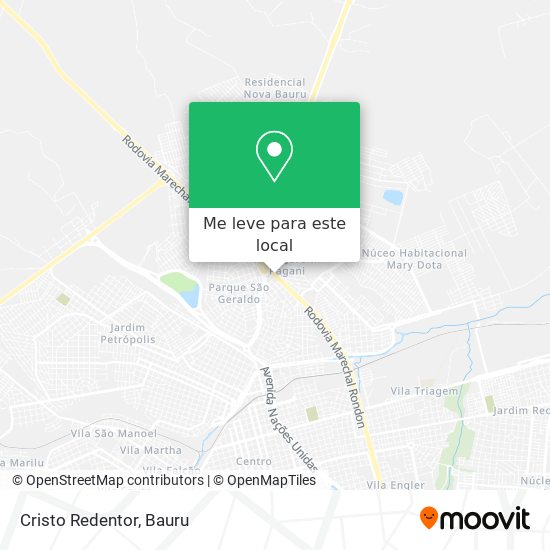 Cristo Redentor mapa