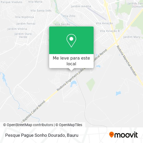 Pesque Pague Sonho Dourado mapa