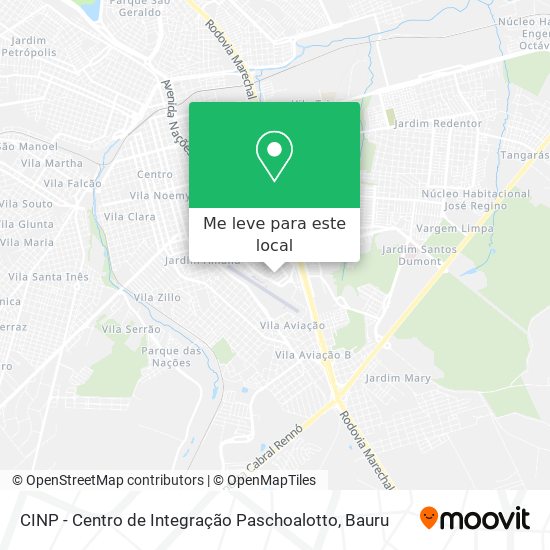 CINP - Centro de Integração Paschoalotto mapa