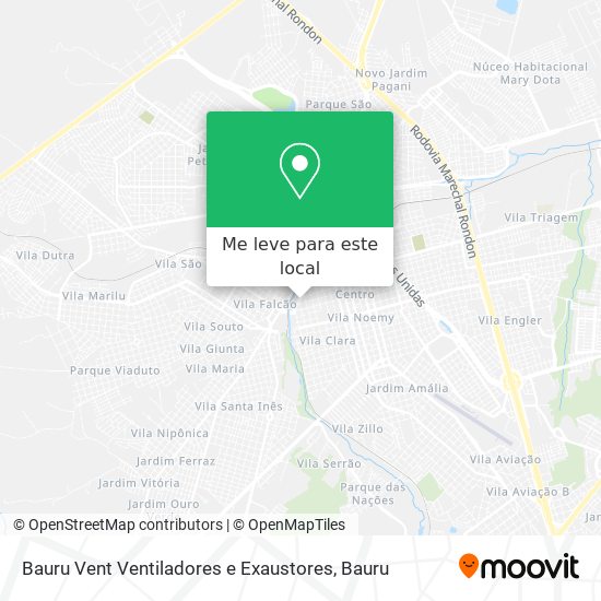 Bauru Vent Ventiladores e Exaustores mapa