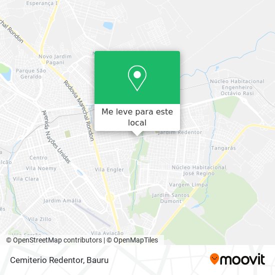 Cemiterio Redentor mapa