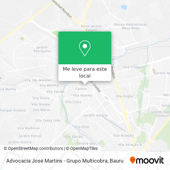 Advocacia José Martins - Grupo Multicobra mapa
