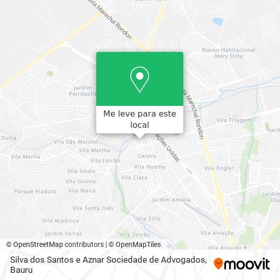 Silva dos Santos e Aznar Sociedade de Advogados mapa