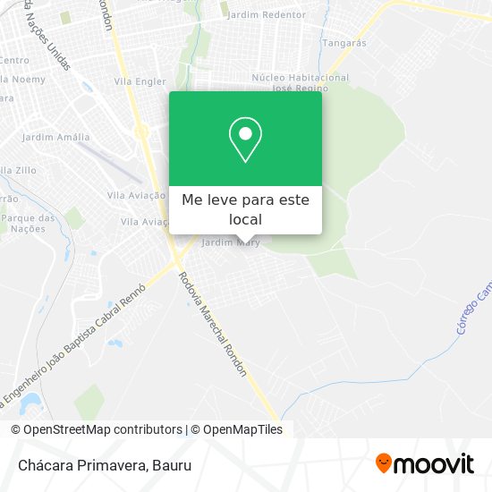 Chácara Primavera mapa