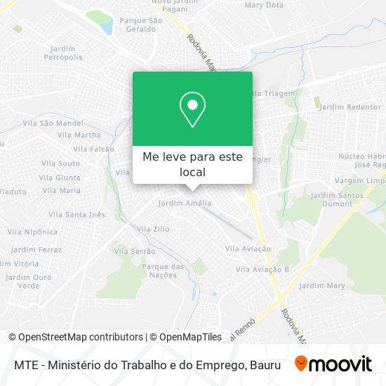MTE - Ministério do Trabalho e do Emprego mapa
