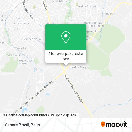 Cabaré Brasil mapa