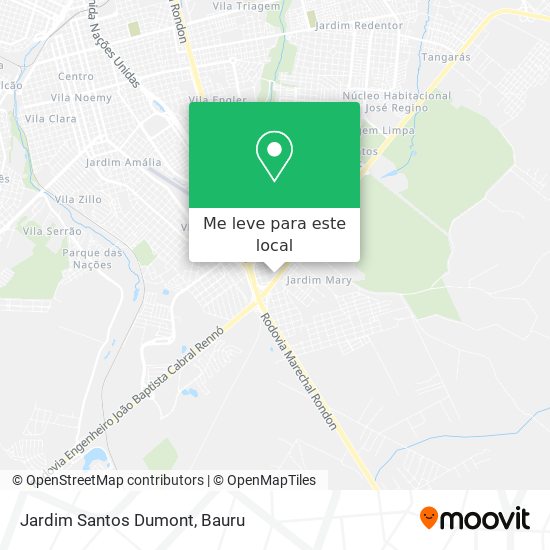 Jardim Santos Dumont mapa