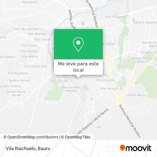 Vila Riachuelo mapa