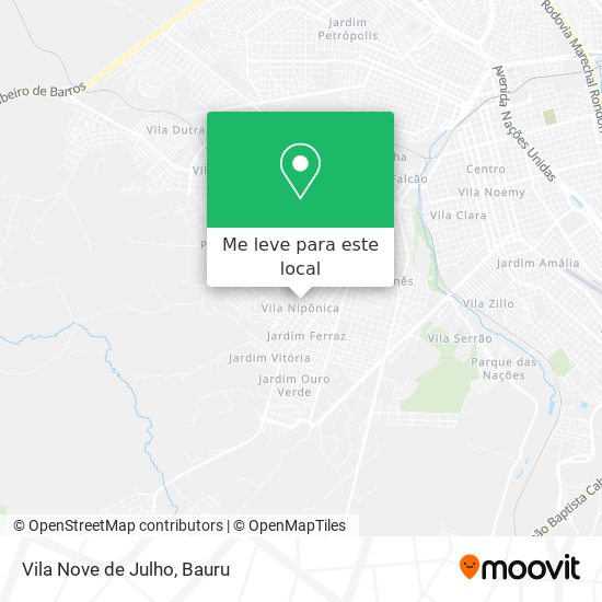 Vila Nove de Julho mapa