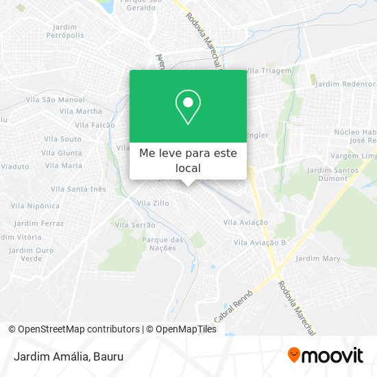 Jardim Amália mapa