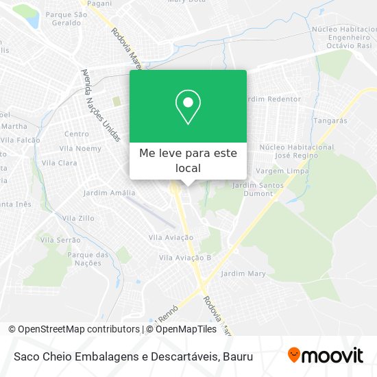 Saco Cheio Embalagens e Descartáveis mapa