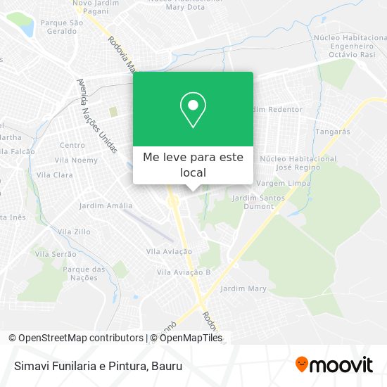 Simavi Funilaria e Pintura mapa
