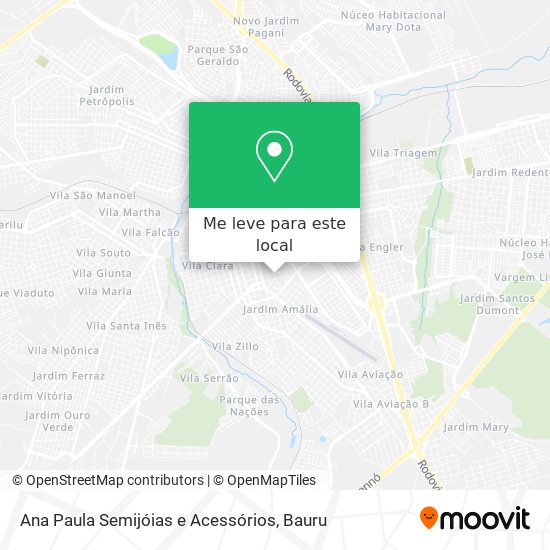 Ana Paula Semijóias e Acessórios mapa