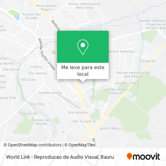World Link - Reproducao de Audio Visual mapa
