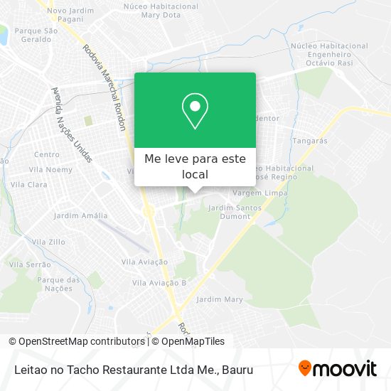 Leitao no Tacho Restaurante Ltda Me. mapa