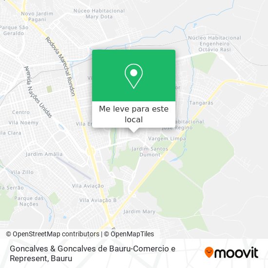 Goncalves & Goncalves de Bauru-Comercio e Represent mapa