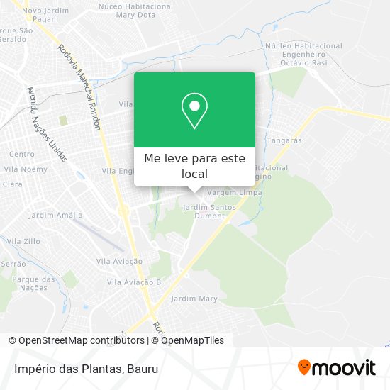 Império das Plantas mapa