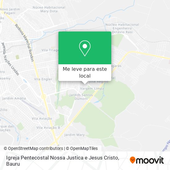 Igreja Pentecostal Nossa Justica e Jesus Cristo mapa
