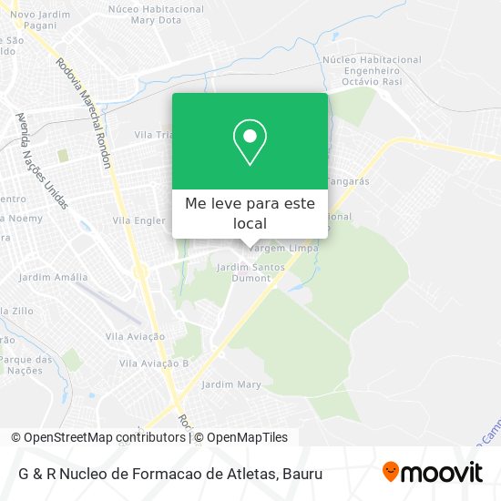 G & R Nucleo de Formacao de Atletas mapa