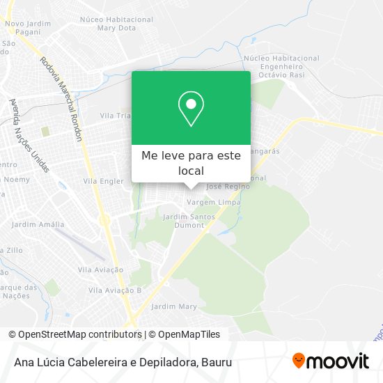 Ana Lúcia Cabelereira e Depiladora mapa