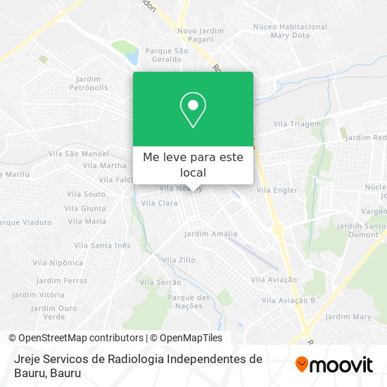 Jreje Servicos de Radiologia Independentes de Bauru mapa