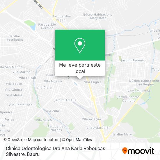 Clínica Odontológica Dra Ana Karla Rebouças Silvestre mapa