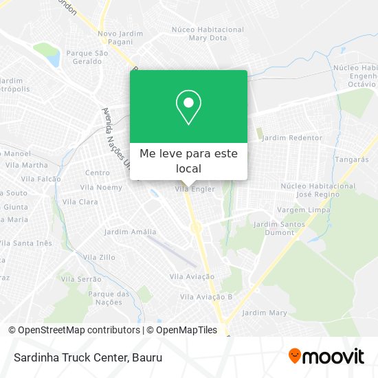 Sardinha Truck Center mapa