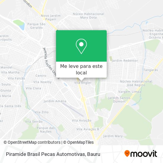 Piramide Brasil Pecas Automotivas mapa