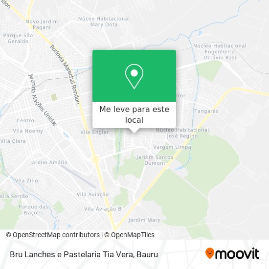 Bru Lanches e Pastelaria Tia Vera mapa