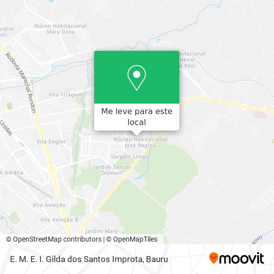 E. M. E. I. Gilda dos Santos Improta mapa