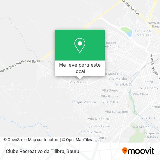 Clube Recreativo da Tilibra mapa