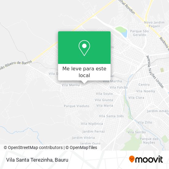 Vila Santa Terezinha mapa