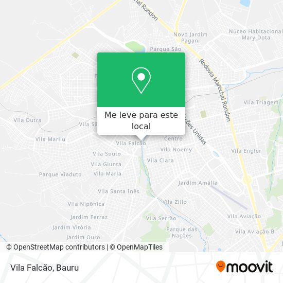 Vila Falcão mapa