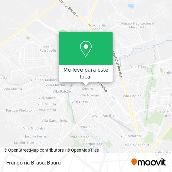Frango na Brasa mapa
