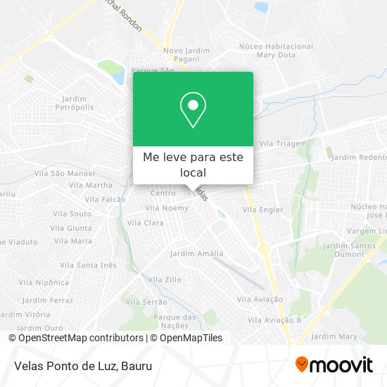 Velas Ponto de Luz mapa