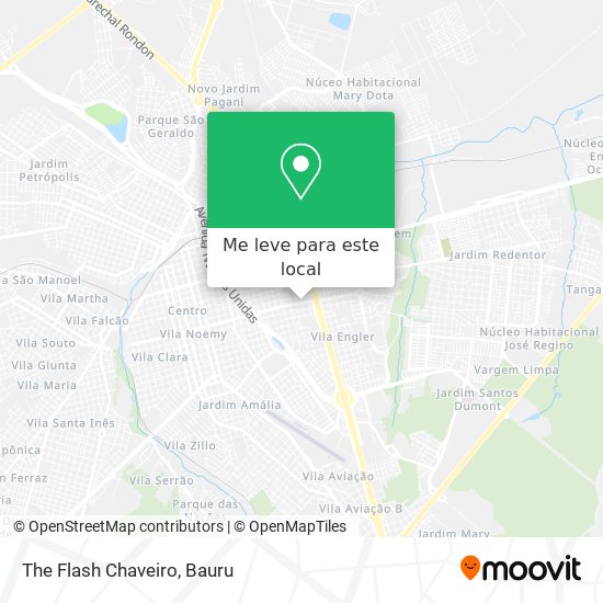 The Flash Chaveiro mapa