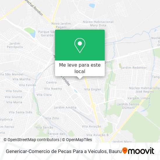 Genericar-Comercio de Pecas Para a Veiculos mapa