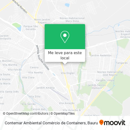 Contemar Ambiental Comércio de Containers mapa