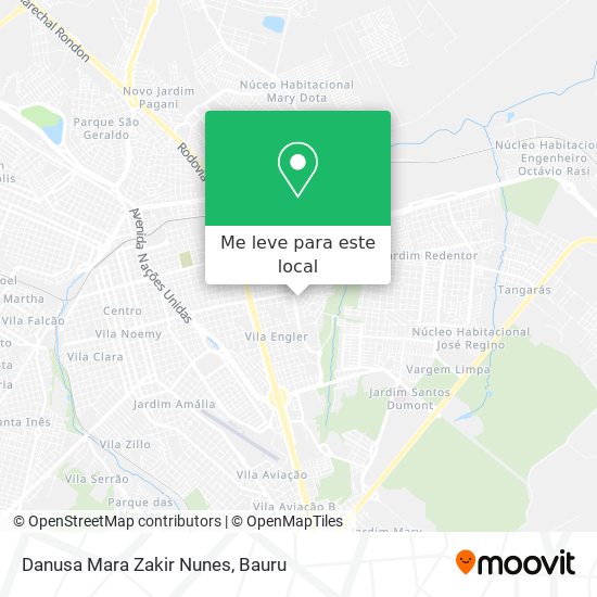 Danusa Mara Zakir Nunes mapa