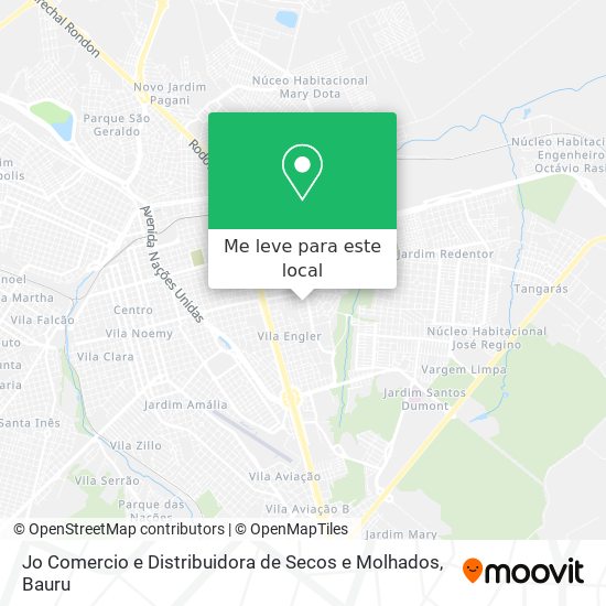 Jo Comercio e Distribuidora de Secos e Molhados mapa