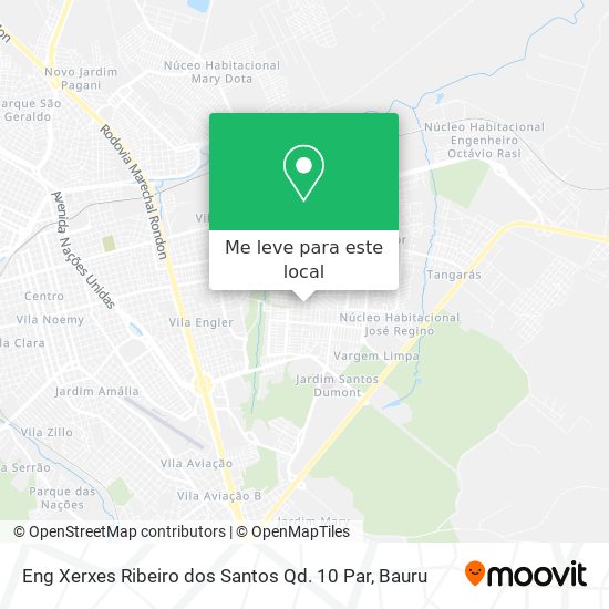 Eng Xerxes Ribeiro dos Santos Qd. 10 Par mapa