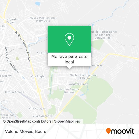 Valério Móveis mapa