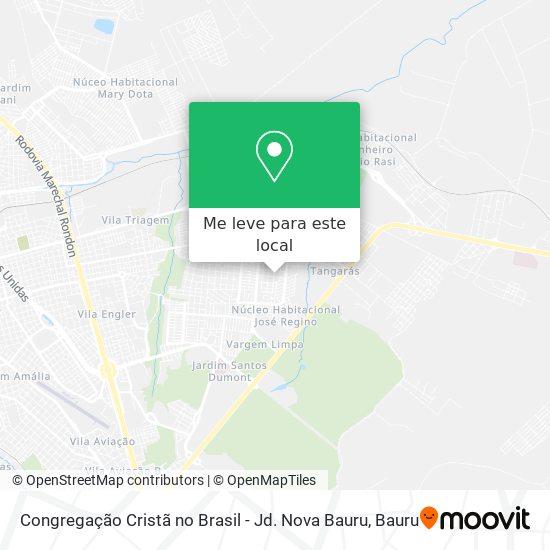 Congregação Cristã no Brasil - Jd. Nova Bauru mapa