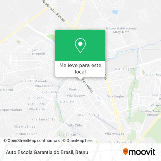 Auto Escola Garantia do Brasil mapa