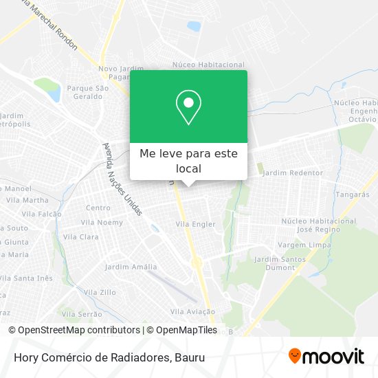 Hory Comércio de Radiadores mapa