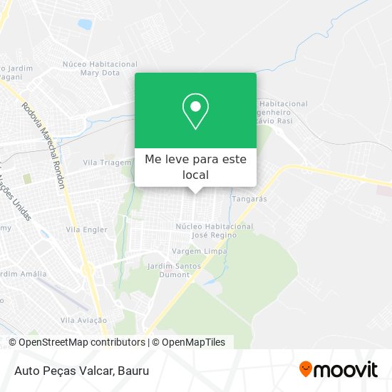 Auto Peças Valcar mapa