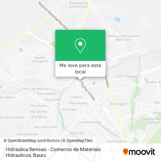 Hidraulica Revisao - Comercio de Materiais Hidraulicos mapa