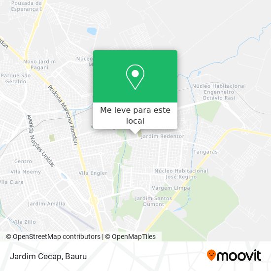 Jardim Cecap mapa