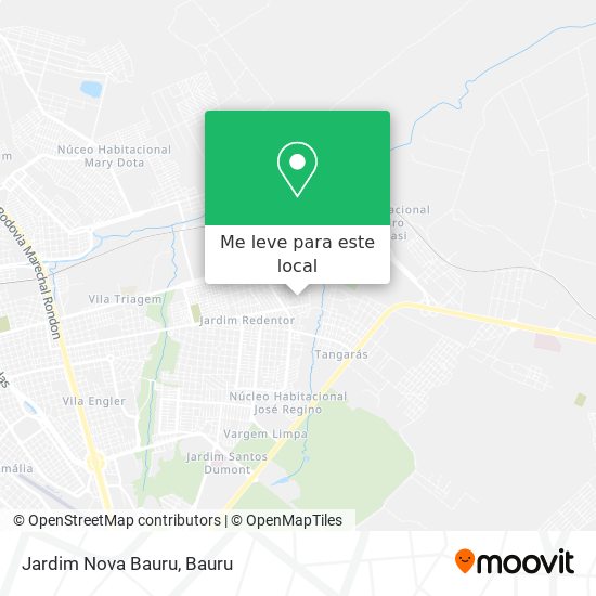 Jardim Nova Bauru mapa