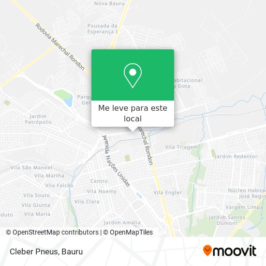 Cleber Pneus mapa